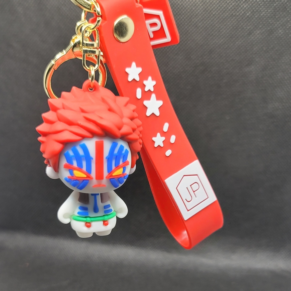 Akaza 3D Anime Figure Keychain, Demon Slayer
